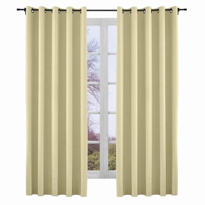 Yeffa Grommet Curtain Room Darkening Panel Blackout Lined