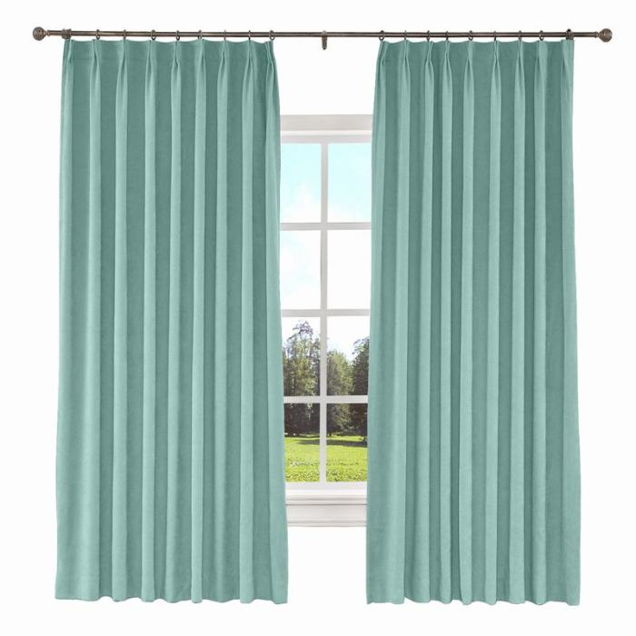 KANTE Polyester Cotton Drapery With Lining Curtains