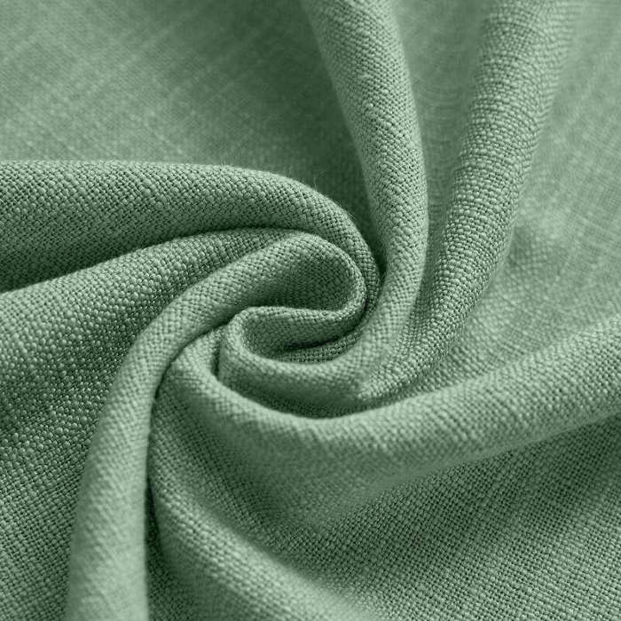 CUSTOM Liz Pale Turquoise Polyester Linen Curtain Drapery with Lined