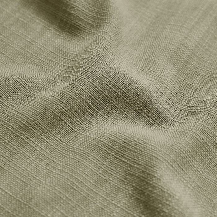 AMARA Polyester Linen Curtain Drapery With Decorative Trim Custom Sold Per Pair