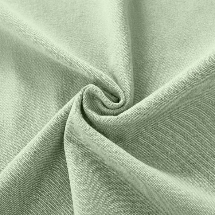 Grommet Cotton Blend Room Darkening Blackout Curtain with Liner Capri