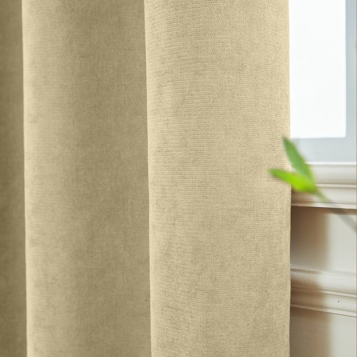 KANTE Polyester Cotton Drapery With Lining Curtains