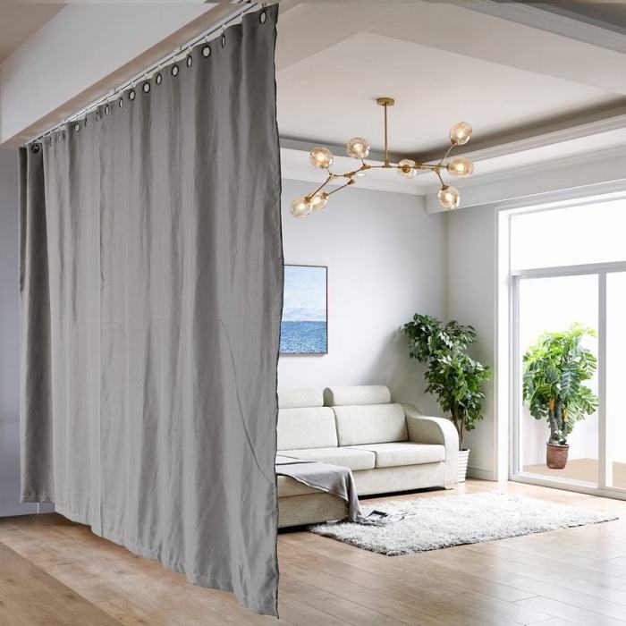 Ceiling Track Room Divider Curtain Kit for Any Space