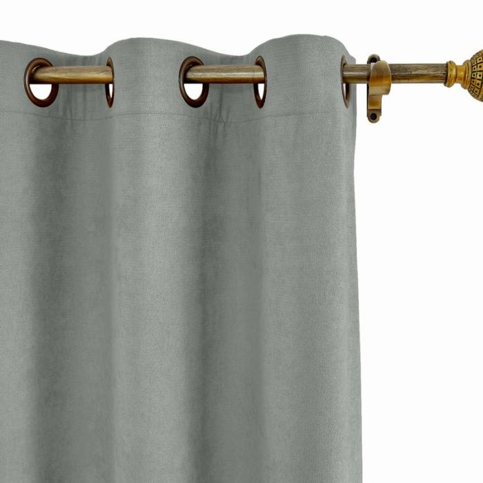 KANTE Polyester Cotton Drapery With Lining Curtains