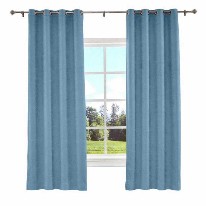 KANTE Polyester Cotton Drapery With Lining Curtains