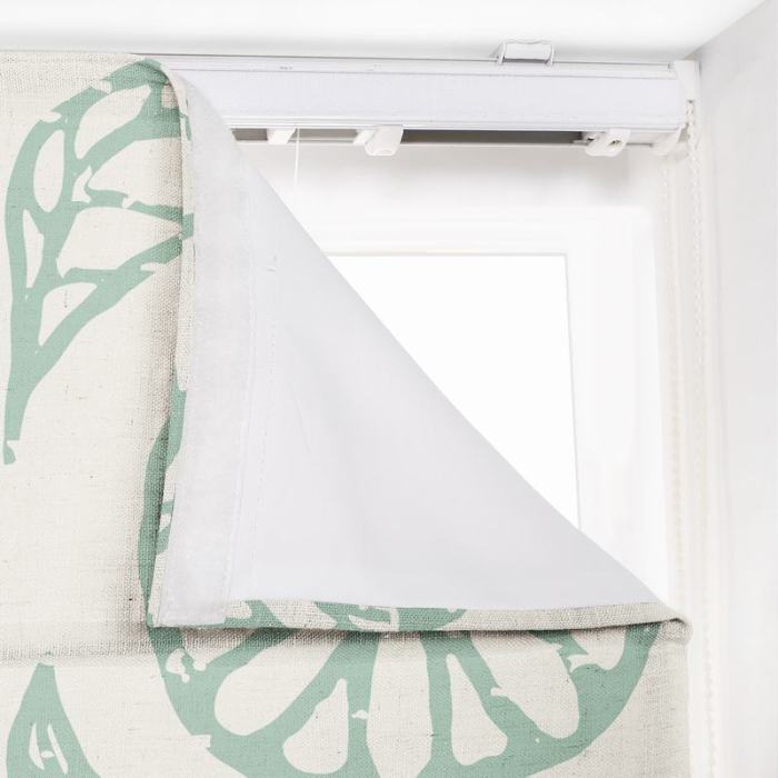 CASHMERE Nature Print Polyester Linen Roman Shade