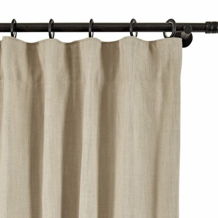 FELIX Velvet Curtain Drapery with Color Border Custom Sold Per Pair