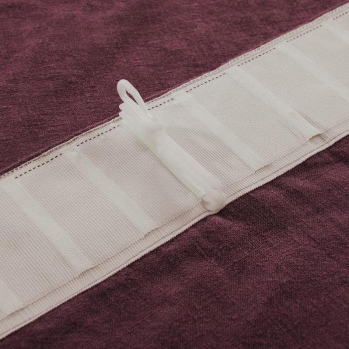 Cotton Linen Curtain Drapery Flat hook for Track Lined Curtain MaSha
