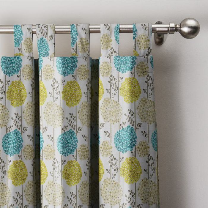 Cartoon Flowers Printed Window Drape Thermal Insulated Curtain EMMETT