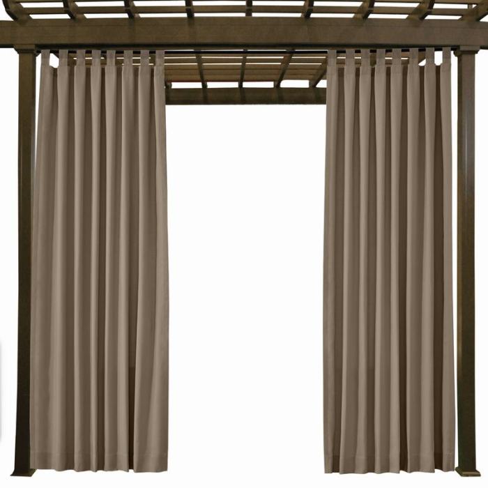 EDITH Outdoor Curtain Waterproof Rustproof Fading Resistant Drapery Patio Curtains