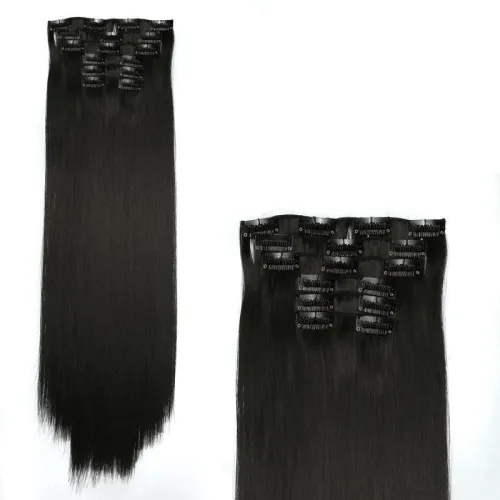 6 extensii de par drept si lung, potrivite pentru orice tip de par, delicate, sic, accesorii pentru par tip peruca