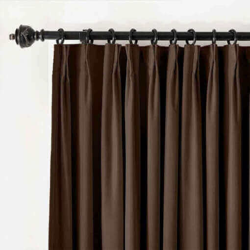 Pinch Pleated Velvet Blackout Lined Home Movie Theater Curtain Drape Panel BIRKIN