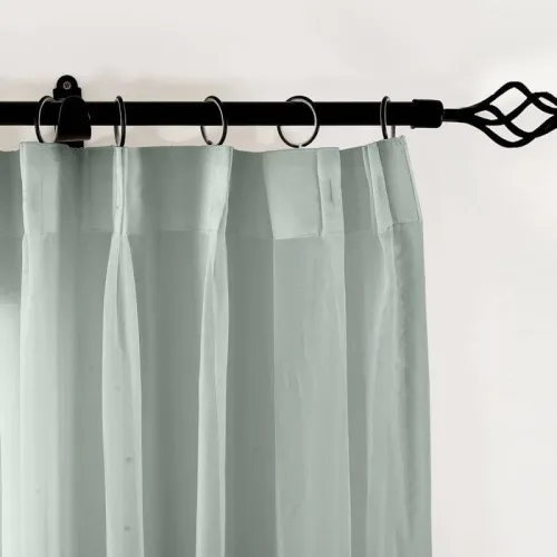 【Custom】Scandina Indoor Outdoor Solid Sheer Curtain Wide Opulent Voile Drapery, 16 Colors