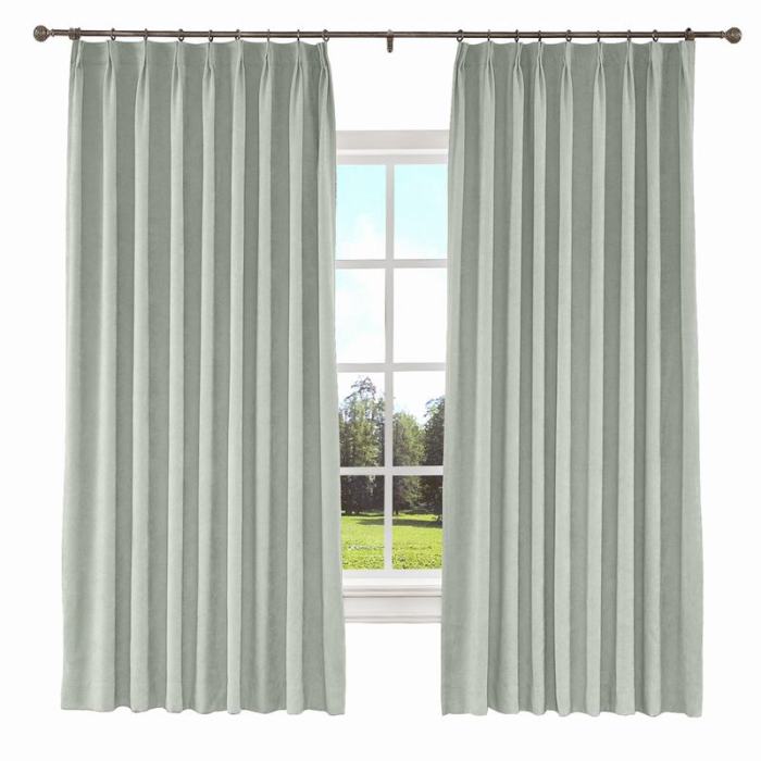 KANTE Polyester Cotton Drapery With Lining Curtains