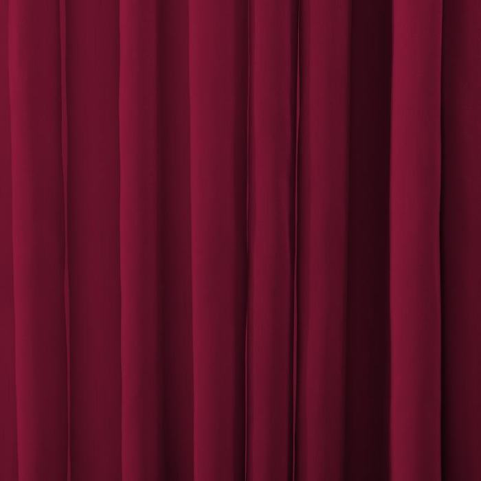 Pinch Pleated Textured Faux Dupioni Silk Drape Curtain with Blackout Lined Yun