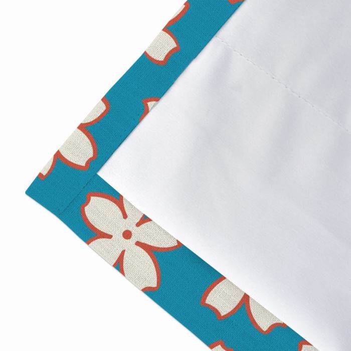 Abstract Print Polyester Linen Curtain Drapery ELODIE