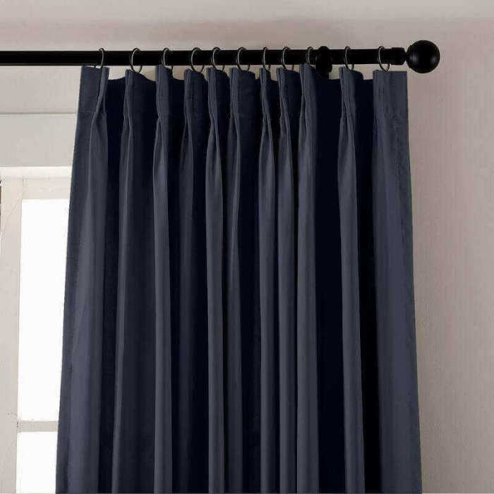 CUSTOM EDOARDO Black Indoor Blackout Curtain