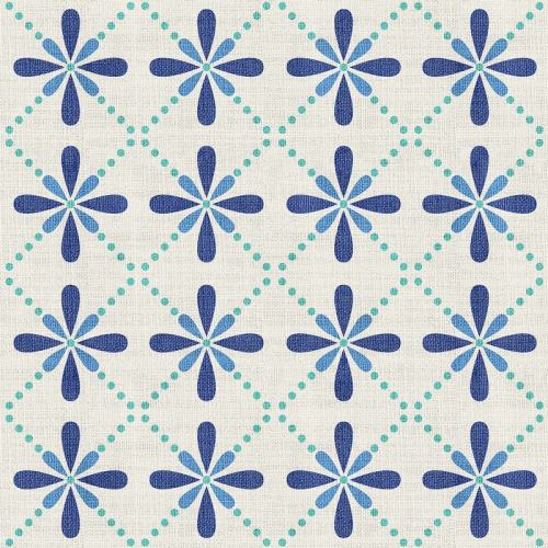 Geometric Print Polyester Linen Curtain Drapery CAMELLIA