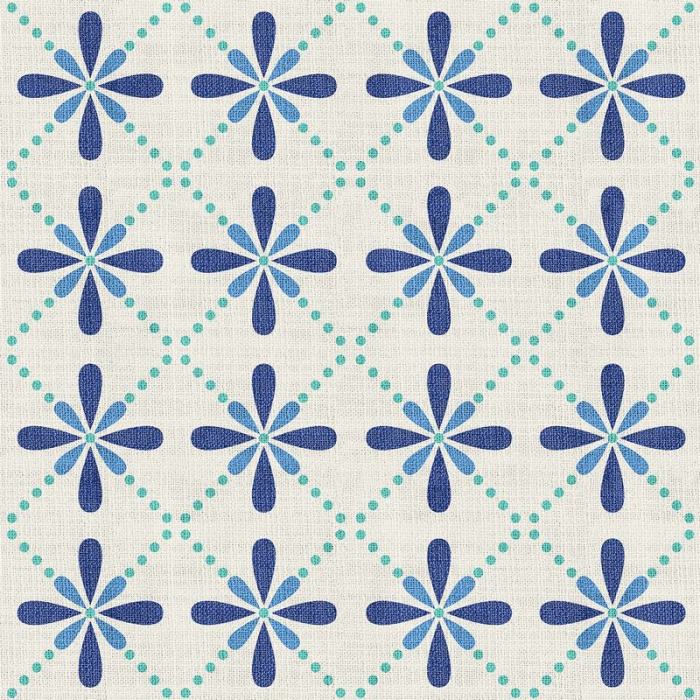 Geometric Print Polyester Linen Curtain Drapery CAMELLIA