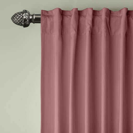 Set of 2 Back Tab and Rod Pocket 2 IN 1 Unlined Velvet Drape Birkin