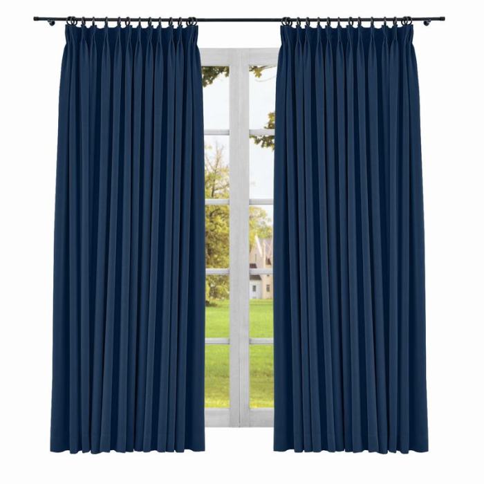 Yeffa Pinch Pleated Curtain Blackout Lined Drapery Window Panel