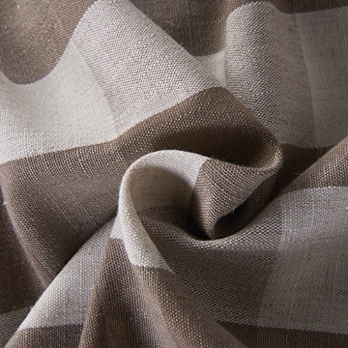 Antique Bronze Grommet Plaid Gingham Check Outdoor Curtain Jones