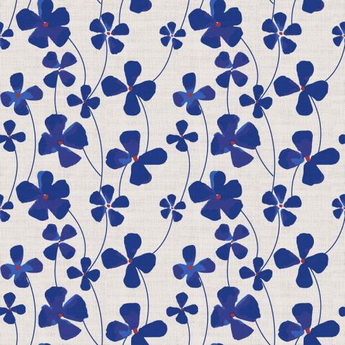 Abstract Print Polyester Linen Curtain Drapery CHARLIE