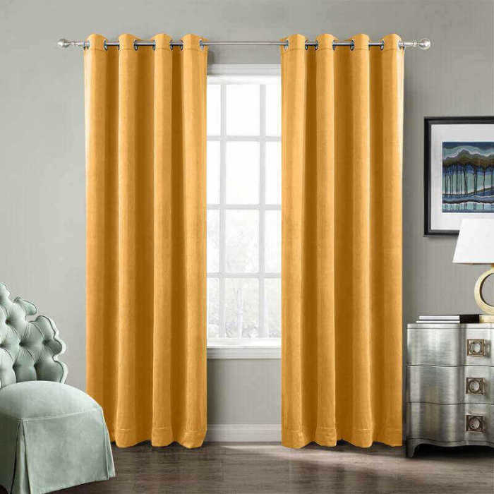 CUSTOM Birkin Orange Velvet Curtain Drapery With Lining For Traverse Rod Pole or Track