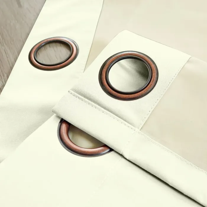 100% Blackout Curtain Grommet Drapery Foam Coated Curtain Saba