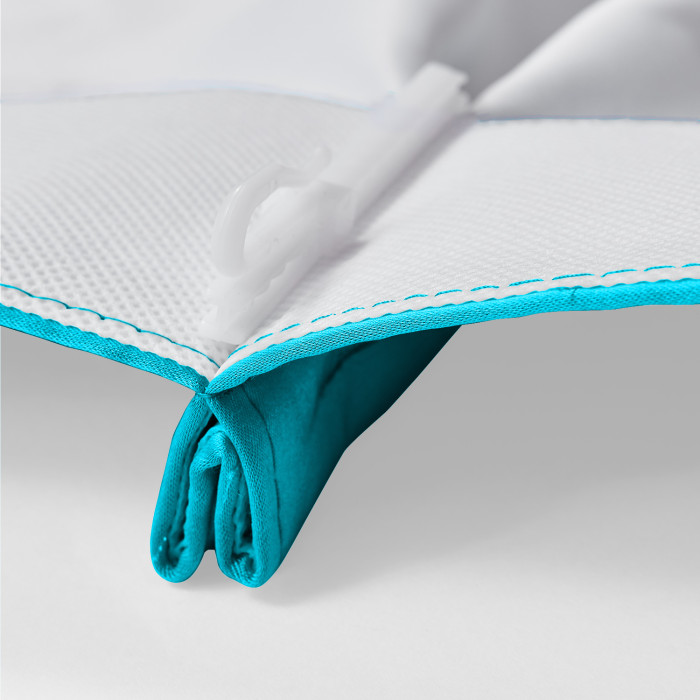 Polyester Cotton Silky Drape with Blackout Lined Pinch Pleated Window Curtain Panel LHZ