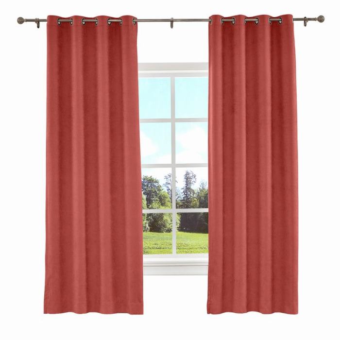 KANTE Polyester Cotton Drapery With Lining Curtains