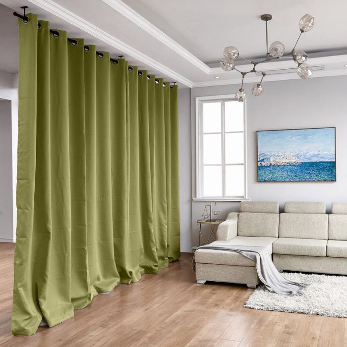 Hanging Rod Room Divider Curtain Kit for Any Space