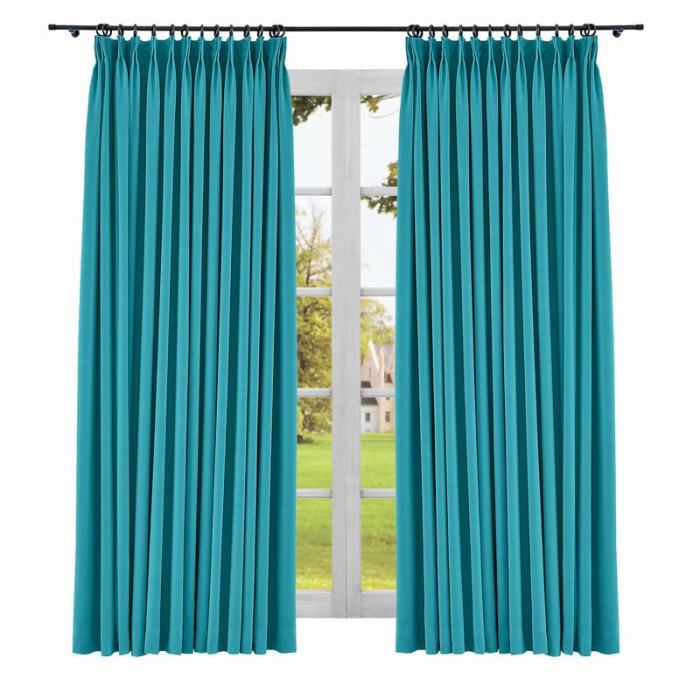 Yeffa Pinch Pleated Curtain Blackout Lined Drapery Window Panel