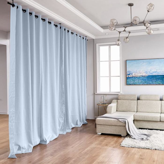 Hanging Rod Room Divider Curtain Kit for Any Space