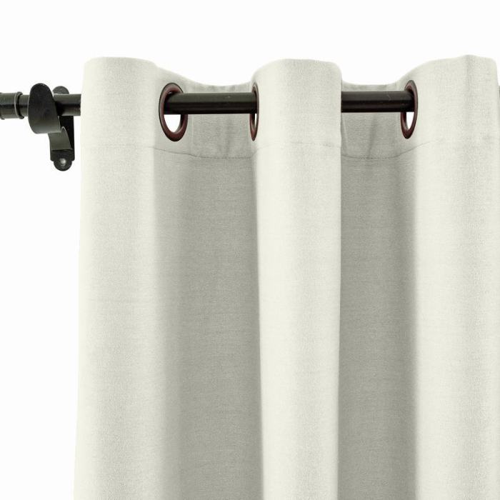 CUSTOM Capri Ivory White Blackout Curtains with Liner