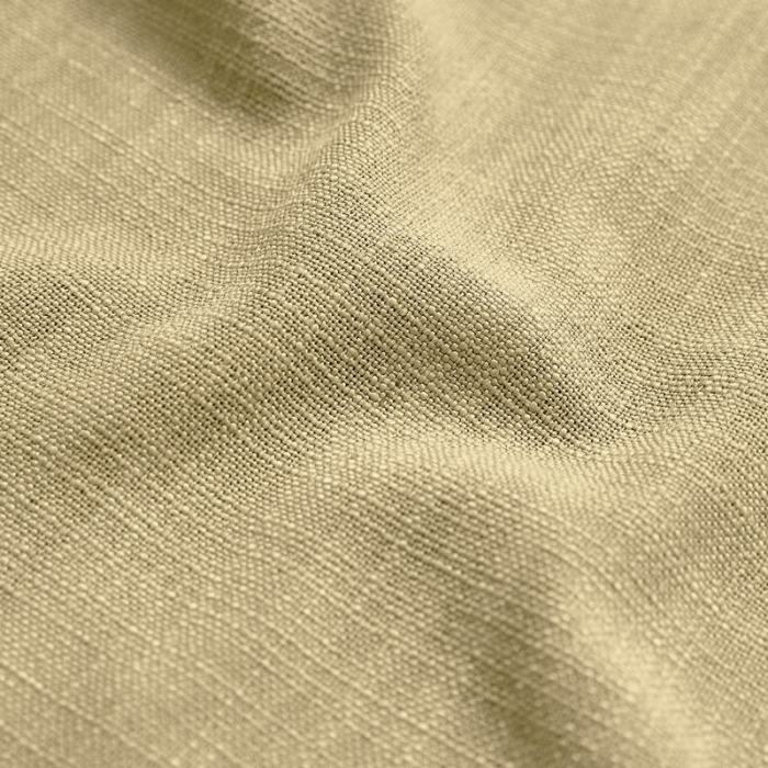 AMARA Polyester Linen Curtain Drapery With Decorative Trim Custom Sold Per Pair