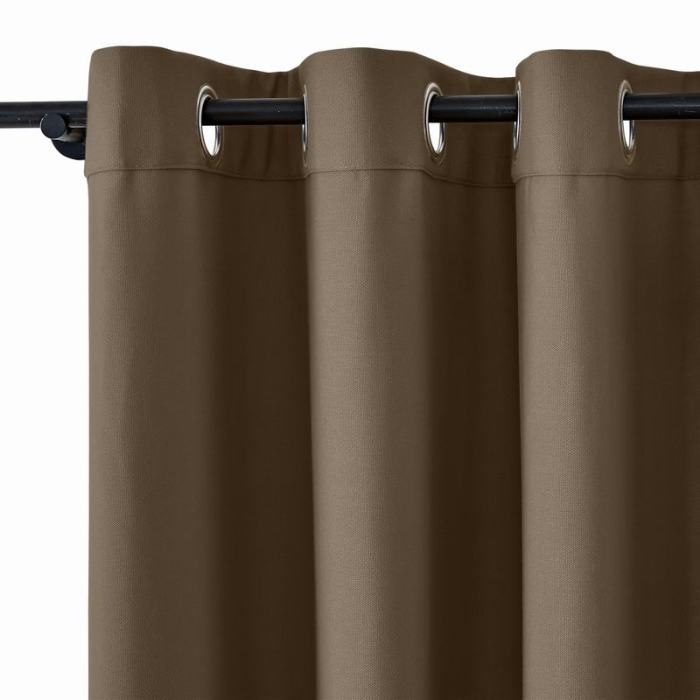EDITH Outdoor Curtain Waterproof Rustproof Fading Resistant Drapery Patio Curtains