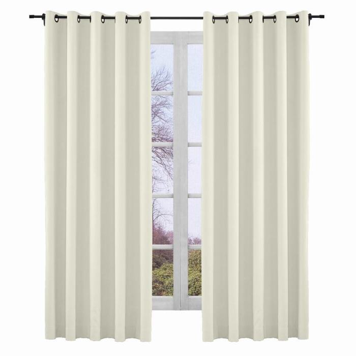 Yeffa Grommet Curtain Room Darkening Panel Blackout Lined