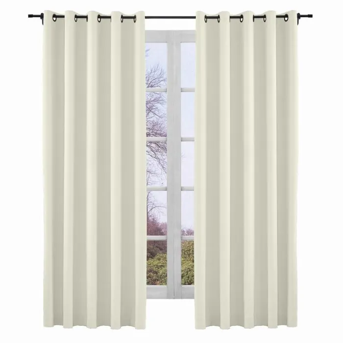 Yeffa Grommet Curtain Room Darkening Panel Blackout Lined
