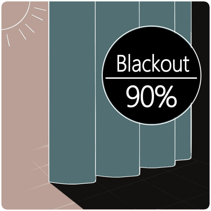Geometric Print Polyester Linen Curtain Drapery with Privacy Blackout Thermal Lining AILSA