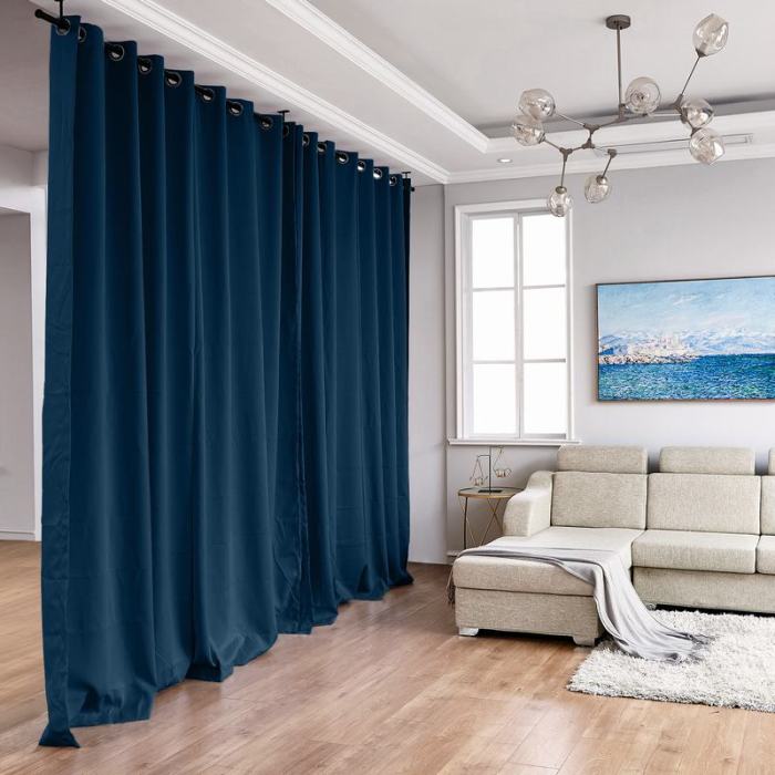Hanging Rod Room Divider Curtain Kit for Any Space