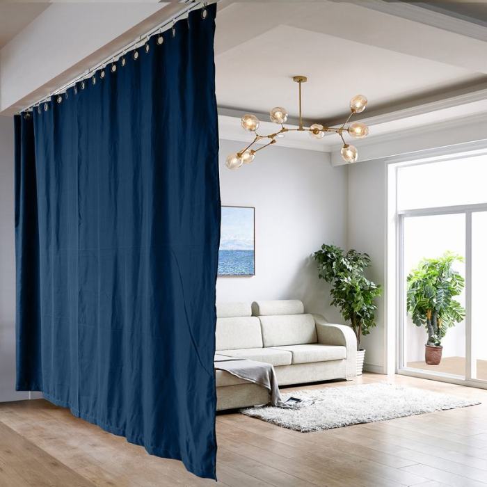 Ceiling Track Room Divider Curtain Kit for Any Space