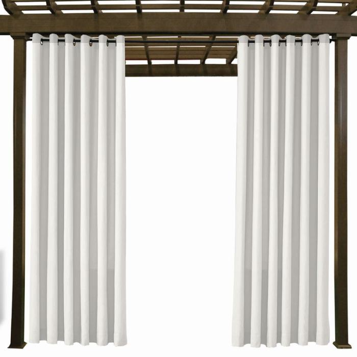 EDITH Outdoor Curtain Waterproof Rustproof Fading Resistant Drapery Patio Curtains