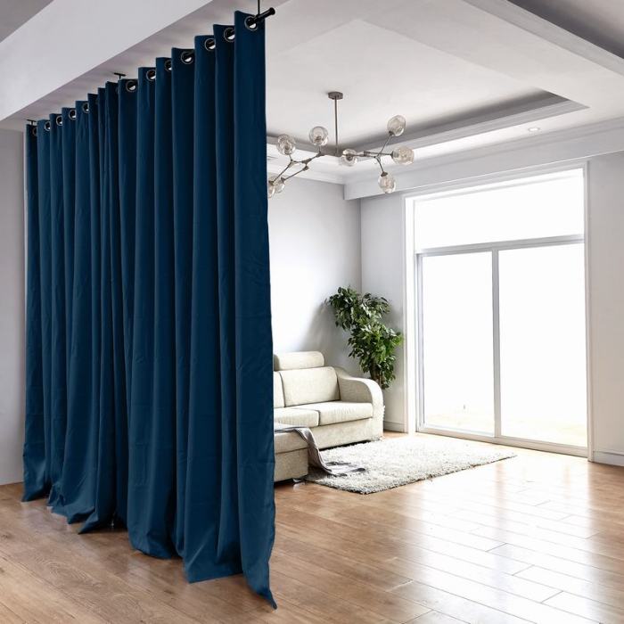 Hanging Rod Room Divider Curtain Kit for Any Space