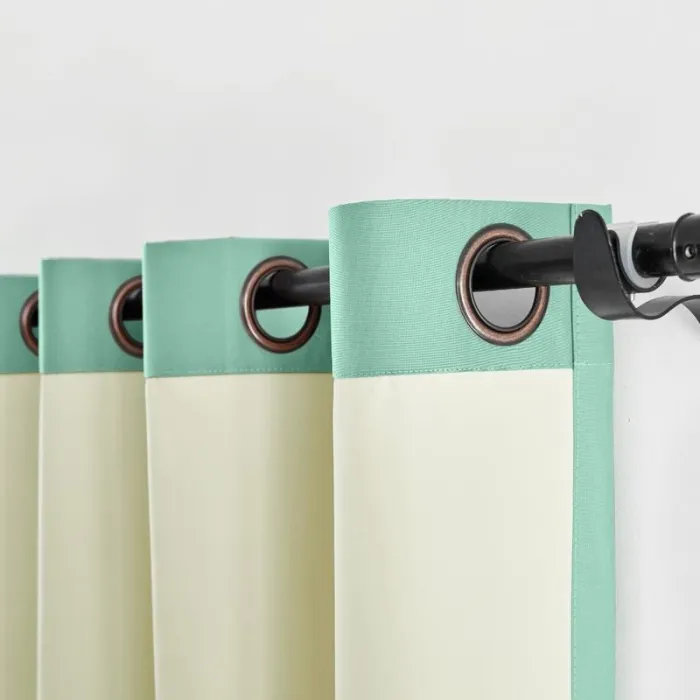 100% Blackout Curtain Grommet Drapery Foam Coated Curtain Saba