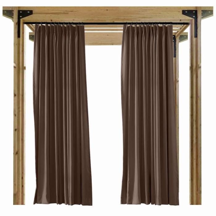 Blackout Waterproof Outdoor Curtain Patio Drapery Custom ROSE