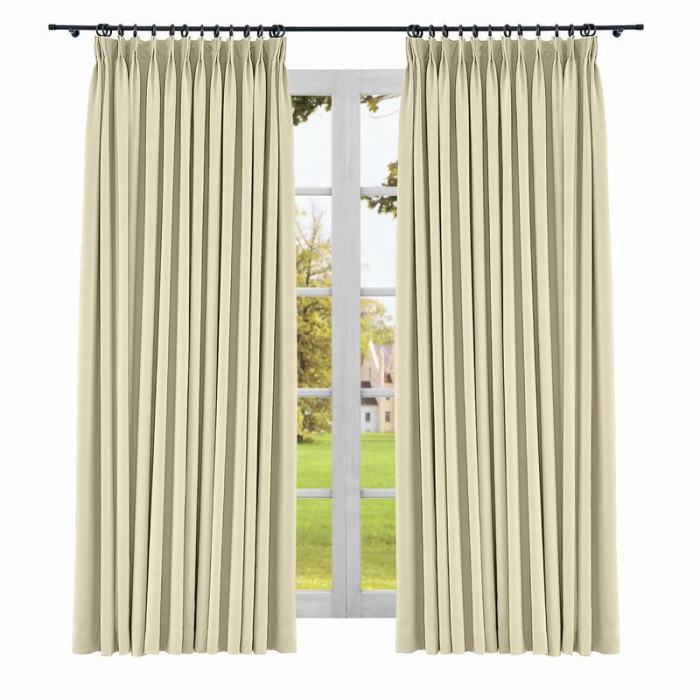 Yeffa Pinch Pleated Curtain Blackout Lined Drapery Window Panel