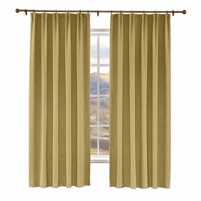 LIZ Polyester Linen Curtain Drapery Custom