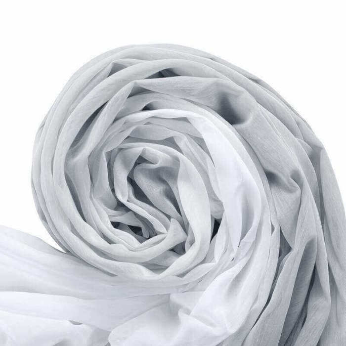 3 Inches Rod Pocket Gradient Ombre Sheer Curtain with 1 Inch Flange Tulle Gradual Sheer Drape HANNA