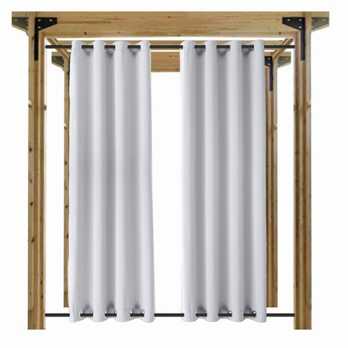 Blackout Waterproof Outdoor Curtain Patio Drapery Custom ROSE